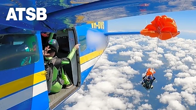 Skydiver dangles at 15,000 feet after parachute catches on plane's tail in Australia