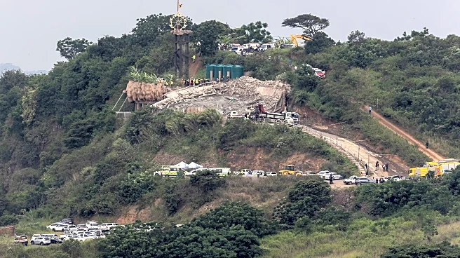Building under construction collapses on temple in South Africa, leaving 1 dead