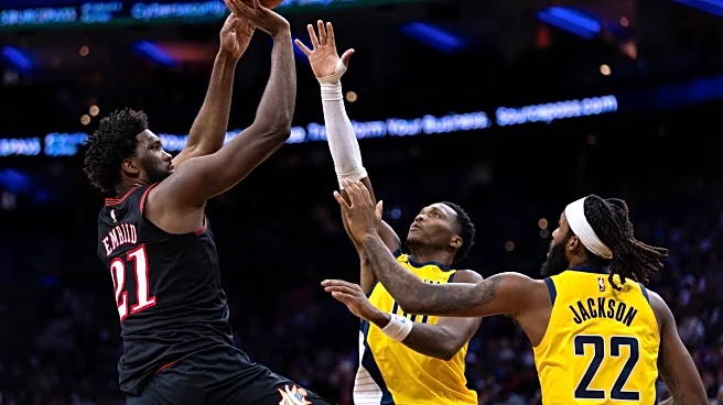 Embiid scores season-high 39 points to lead 76ers to 115-105 win against Pacers