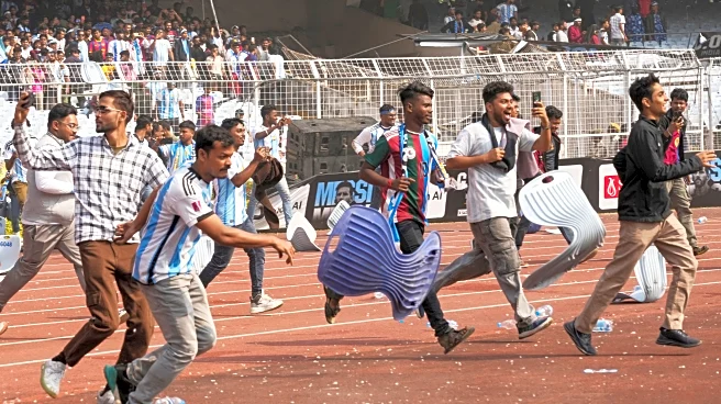 Messi's tour of India gets off to chaotic start as angry fans storm field