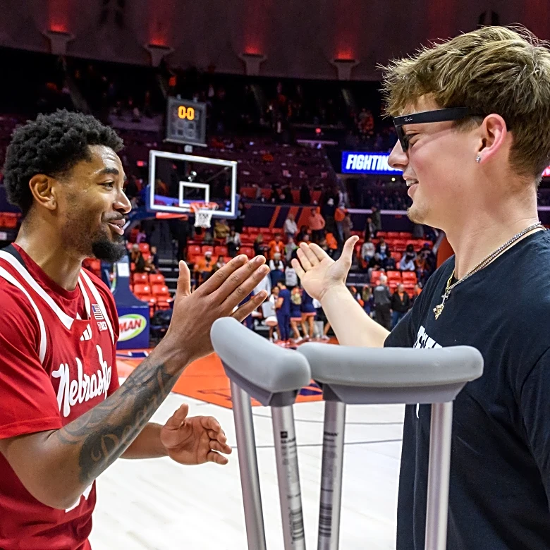 Jamarques Lawrence's buzzer-beater gives No. 23 Nebraska an 83-80 win over No. 13 Illinois