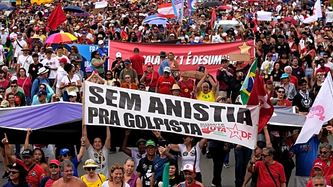 Brazilians protest a bill that would reduce former president Bolsonaro’s time in jail