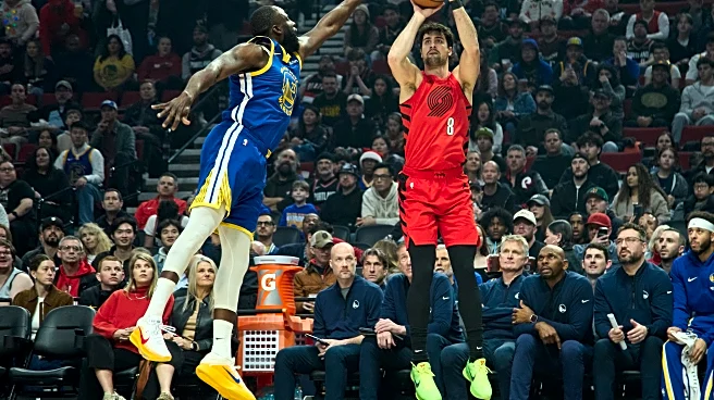 Grant and Sharpe each score 35 points to help the Blazers beat the Warriors 136-131