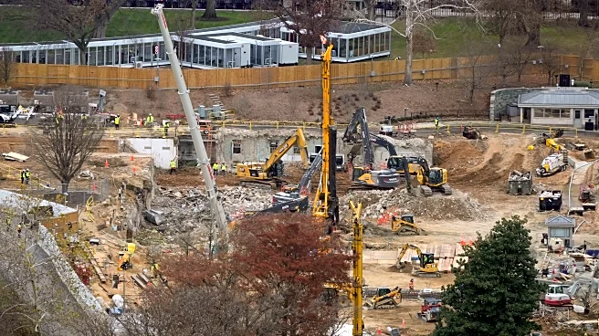 Trump administration says White House ballroom construction is a matter of national security