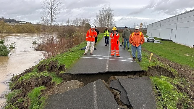 Crews use sandbags to shore up levee breach near Seattle after failure prompts flood warning