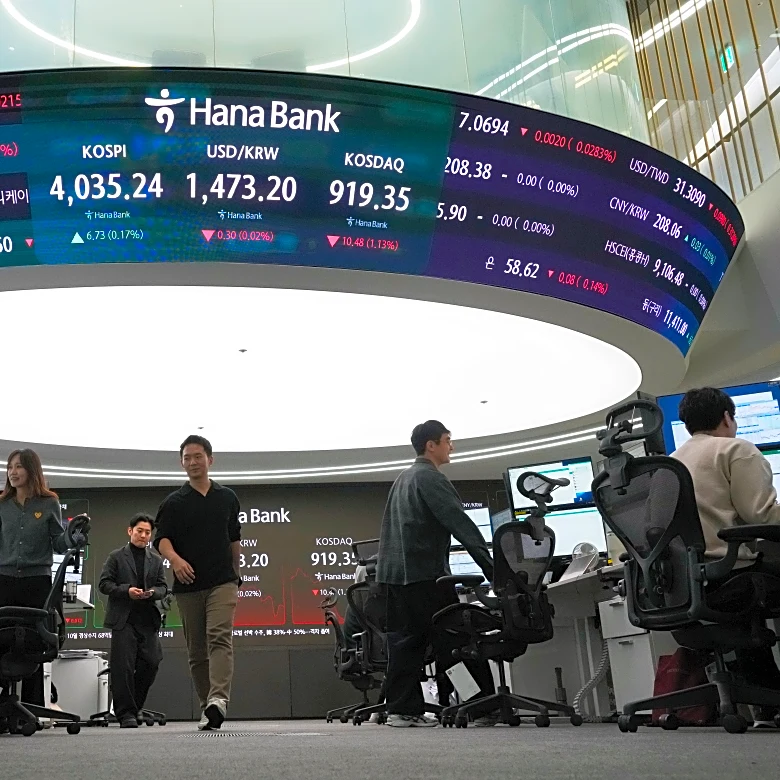 Shares are mostly lower in Europe and Asia ahead of US jobs and inflation reports