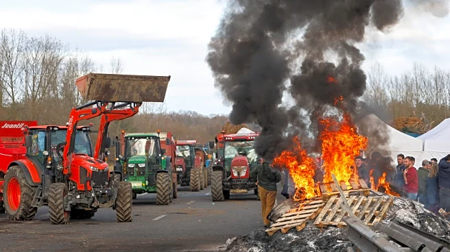 EU likely to delay free-trade deal with South America as French farmers block roads