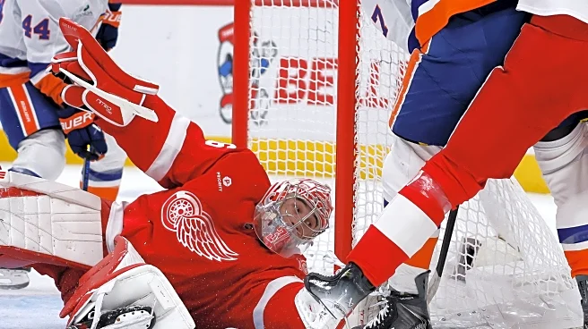 DeBrincat scores twice in 3rd period to help Red Wings beat Islanders 3-2