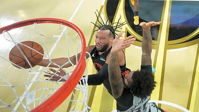 Knicks win NBA Cup after rallying to beat Spurs 124-113