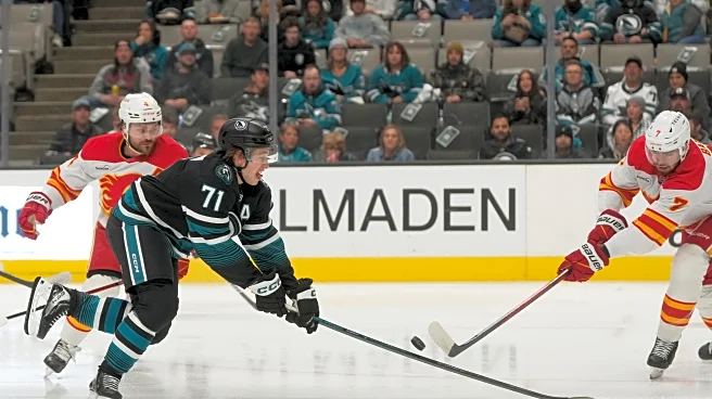 Celebrini's jaw-dropping goal helps Sharks beat Flames 6-3