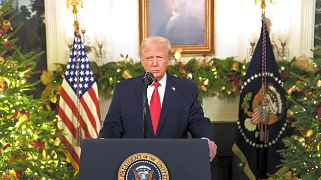 Trump in White House speech says US economy is strengthening, despite weaker hiring and inflation