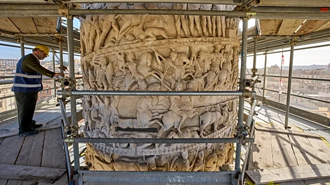 Restorers swap brushes for lasers in the first restoration of an iconic Roman monument in 40 years