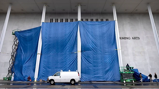 The Kennedy Center starts work to add Trump's name onto the building