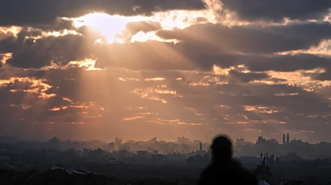 Holy Land's top Catholic leader visits Gaza parish, greeted by children in Santa hats and keffiyeh