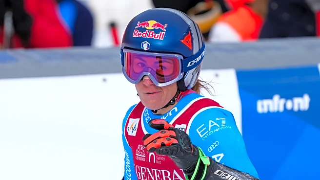 Sofia Goggia gets overdue World Cup win in super-G and Lindsey Vonn is third