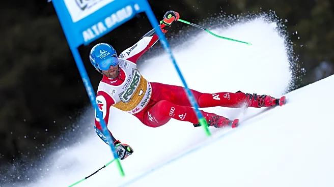 Schwarz leads first run in World Cup giant slalom with Odermatt outside top 10