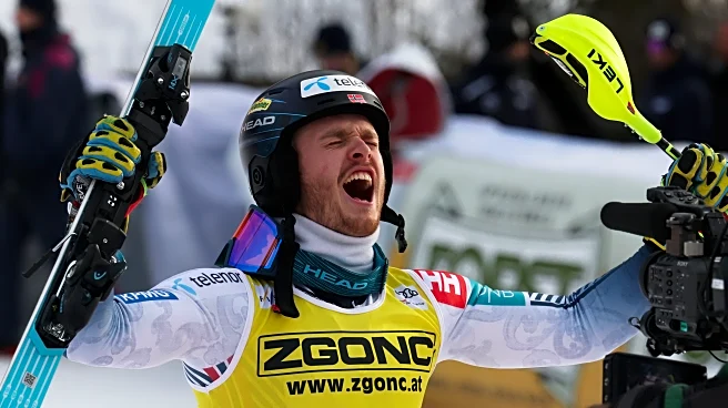 U.S.-born Atle Lie McGrath takes World Cup slalom win from Olympic champion Clément Noël