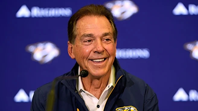 From football to hockey: Nick Saban's new role with the Nashville Predators