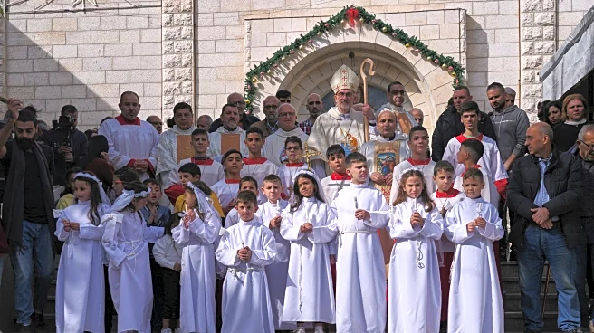 Gaza's tiny Christian community tries to capture the holiday spirit during the ceasefire