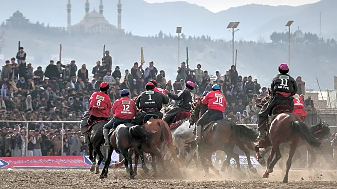 Thousands turn out in Kabul to cheer on Afghanistan's traditional buzkashi equestrian games