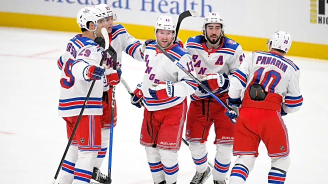 Lafreniere scores his 100th as part of a 5-goal barrage by the Rangers in the 3rd period