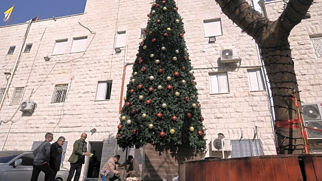 3 Palestinians arrested on suspicion of torching a Christmas tree at a Catholic church in West Bank