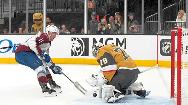 Necas scores twice, MacKinnon gets shootout winner, Avs top Knights 6-5