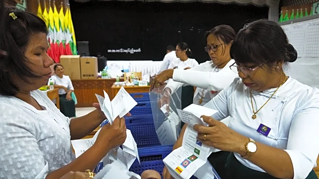 Myanmar holds first election since military seized power but critics say the vote is a sham