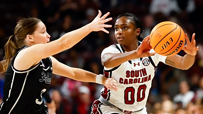 Tessa Johnson and Madina Okot score 18 points each as No. 3 South Carolina beats Providence 96-55