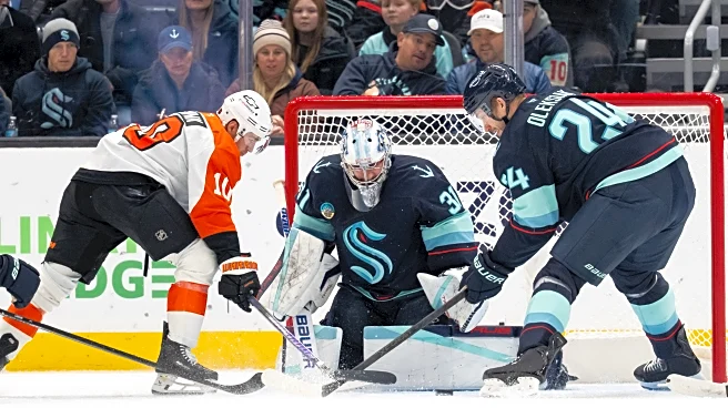 Grubauer stops 31 shots and Tolvanen scores twice as Kraken beat Flyers 4-1