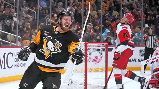 Mantha scores 2 goals to help the Penguins beat the Hurricanes 5-1