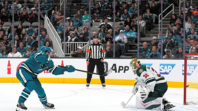 Celebrini celebrates Team Canada selection by leading Sharks past Wild 4-3 in shootout