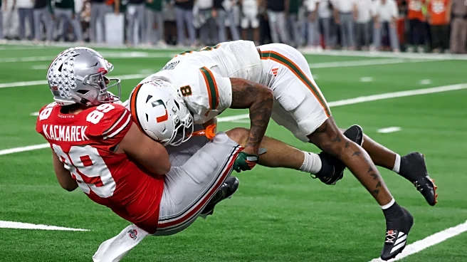 Miami beats defending national champ Ohio State 24-14 in the CFP quarterfinal at Cotton Bowl