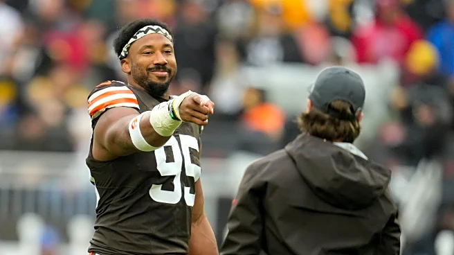 Browns' Myles Garrett will try to break NFL sacks record in finale against Bengals and Joe Burrow
