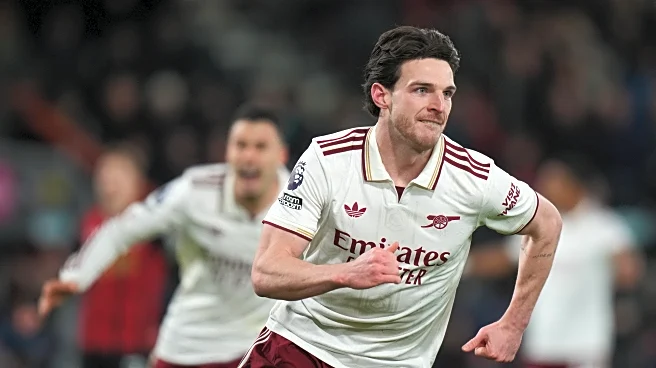 Rice double helps Arsenal rally for win at Bournemouth and take six-point lead in Premier League