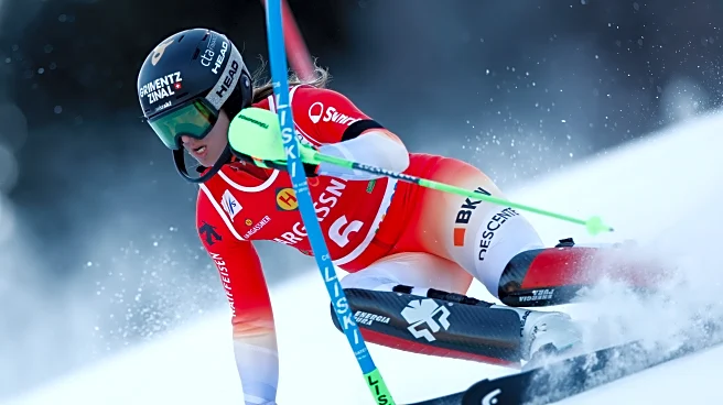 Swiss skier Rast challenges Shiffrin's dominance in slalom again at World Cup race in Slovenia