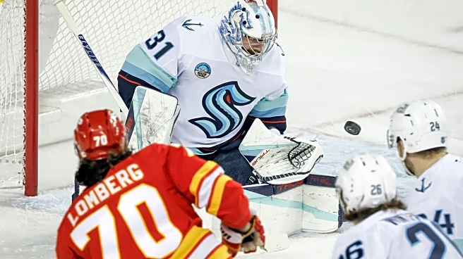 Red-hot Grubauer backstops streaking Kraken to 5-1 win over Flames