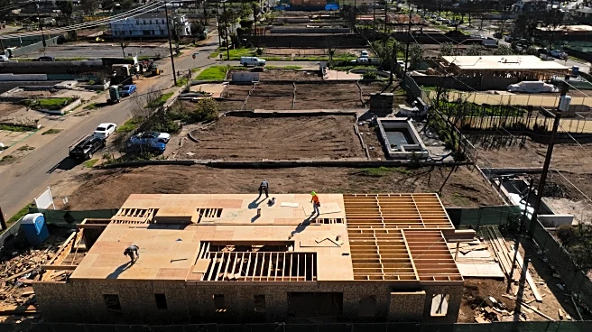 Fewer than a dozen homes have been rebuilt a year after being burned down in LA-area wildfires