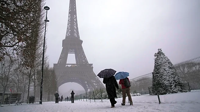 Snow and ice ground flights and choke highways in parts of Europe