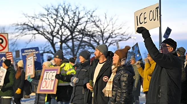 The Latest: Protesters gather outside Minneapolis immigration court after ICE officer kills driver