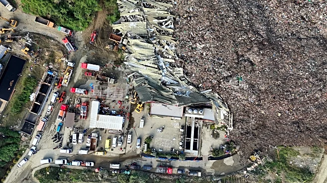 Mound of garbage collapses at Philippine landfill, burying and trapping 38 people and killing 1