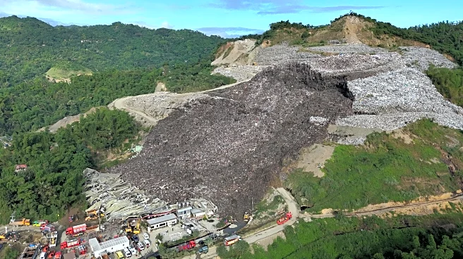 Mound of garbage collapses at Philippine landfill, killing 2 and leaving 36 others missing