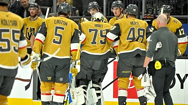 Golden Knights goalie Carter Hart is out week to week with a lower-body injury