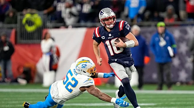 Maye throws late TD pass and Patriots' defense roughs up Herbert, Chargers in 16-3 playoff win