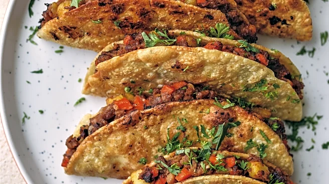 This beef taco recipe from the cookbook 'Plantas' uses salsa for seasoning the meat