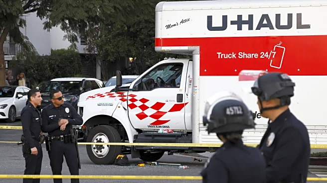 Man accused of recklessly driving U-Haul into Iran protest in Los Angeles, police say