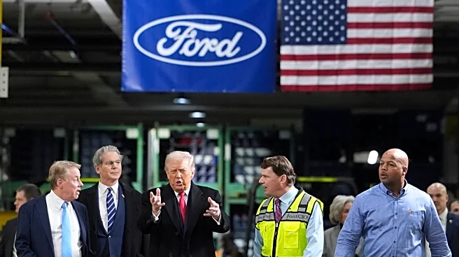 Trump visits a Ford pickup truck factory, aiming to promote his efforts to boost manufacturing