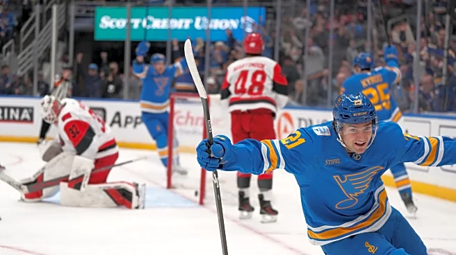 Blues snap 3-game skid with 3-0 win over Hurricanes
