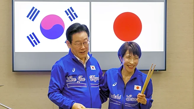 Japanese and South Korean leaders jam to K-pop hits at a summit