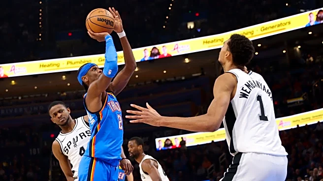 Defending champion Thunder back on track at midpoint after beating Spurs for 1st time in 4 meetings